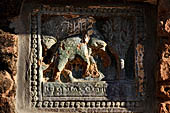 Bagan Myanmar. Dhammayazika pagoda, glazed Jataka plaques. 